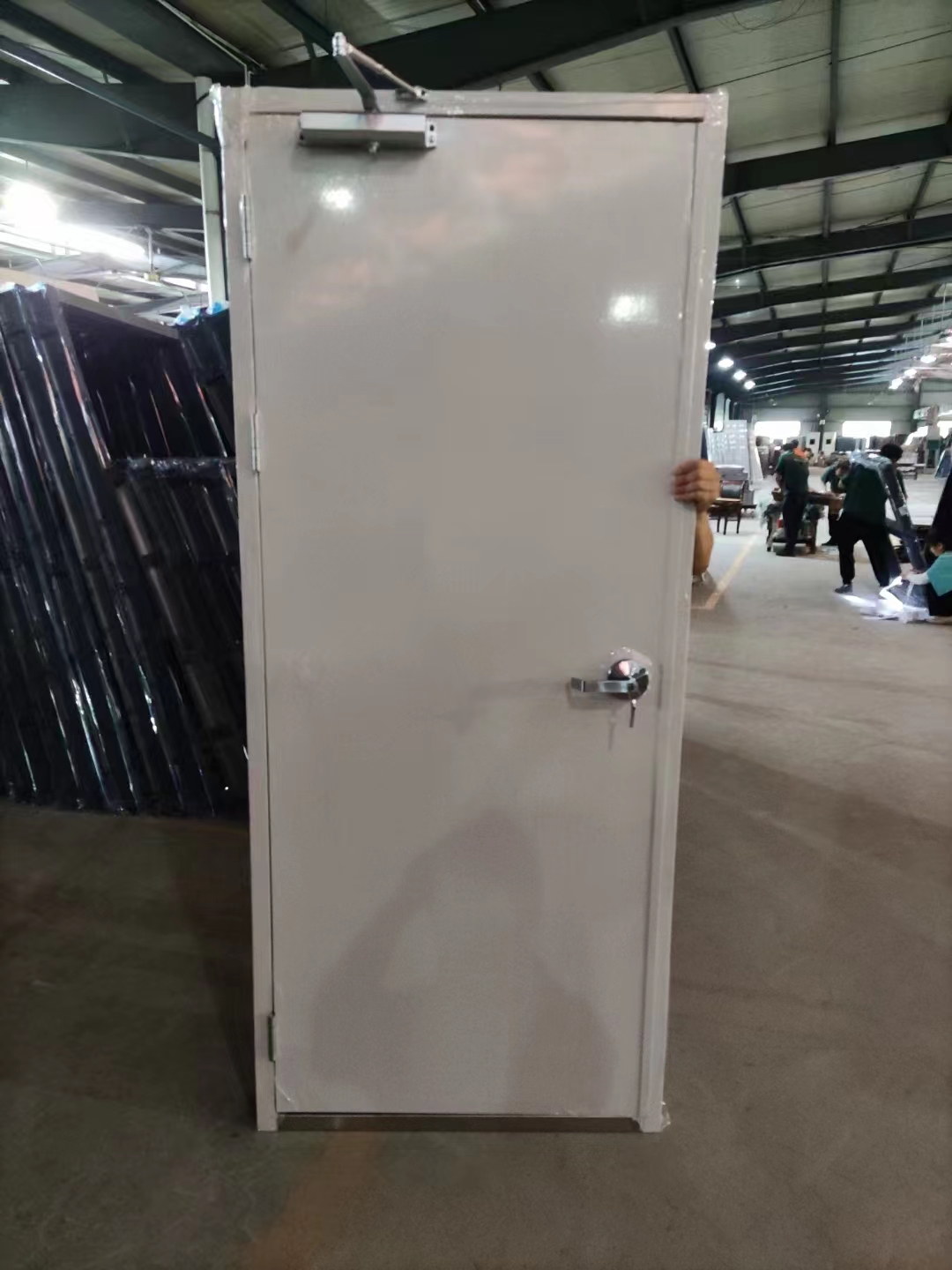 Acoustic steel door rubber sealed STC42 soundproof metal door