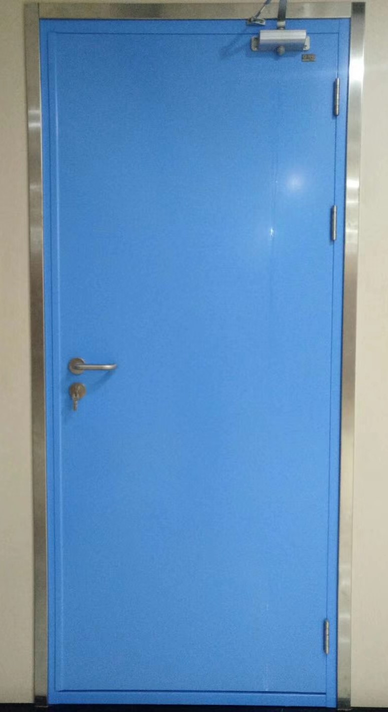 Acoustic steel door rubber sealed STC42 soundproof metal door