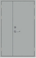 Acoustic steel door rubber sealed STC42 soundproof metal door