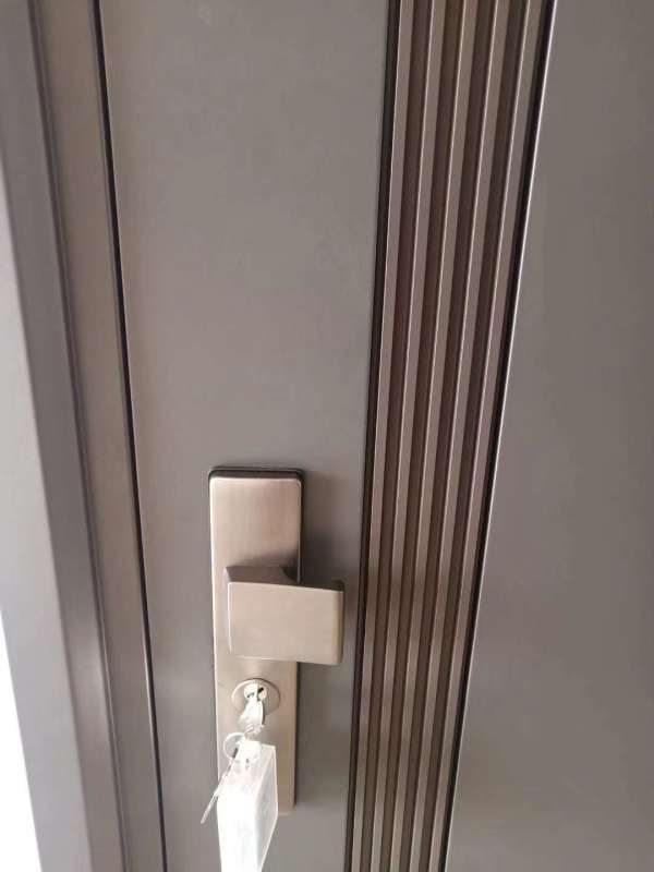 High Quality Single Exterior Steel Door Modern Entrance Front Security Door Villa Entry Steel Double Main Door for House