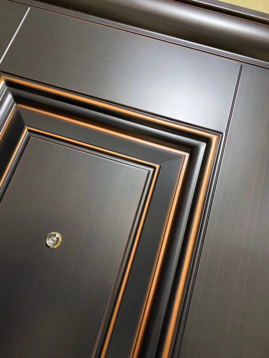 Steel Main House Puerta De Seguridad Steel Door Exterior, Entrance Imitate Bronze Front Security Modern Steel Doors