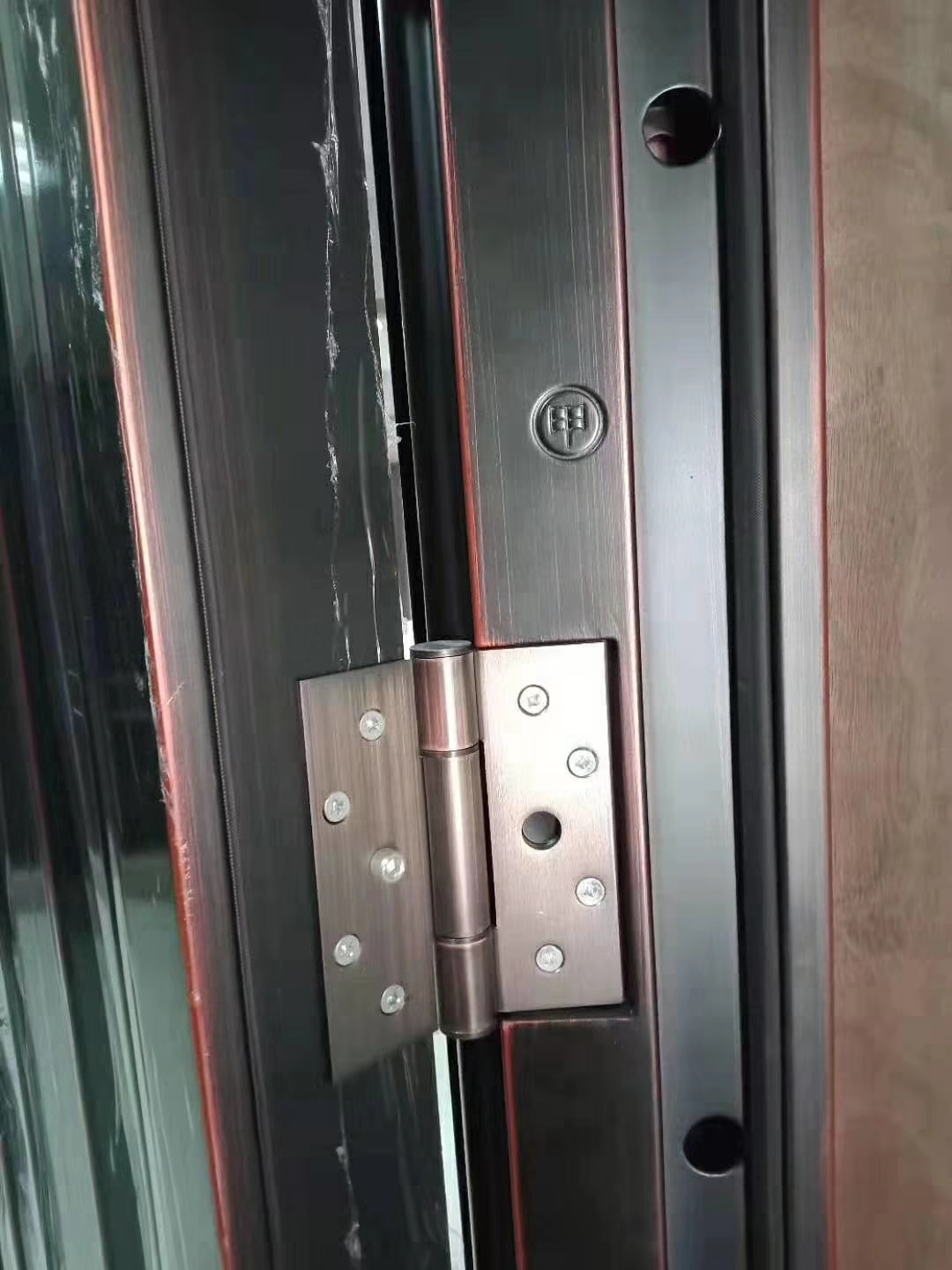 Steel Main House Puerta De Seguridad Steel Door Exterior, Entrance Imitate Bronze Front Security Modern Steel Doors