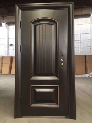 Steel Main House Puerta De Seguridad Steel Door Exterior, Entrance Imitate Bronze Front Security Modern Steel Doors