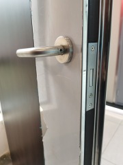 S.S plate and wooden surface finish UL Listed fire rated steel doors with detail drawing
