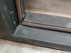 Single iron door with sidelights wrought iron front entry door with Arc top