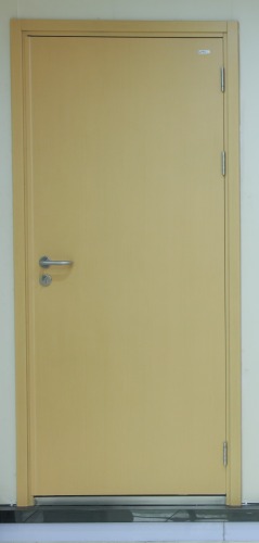 wooden surface finish UL Listed fire rated steel doors with concealed door closer