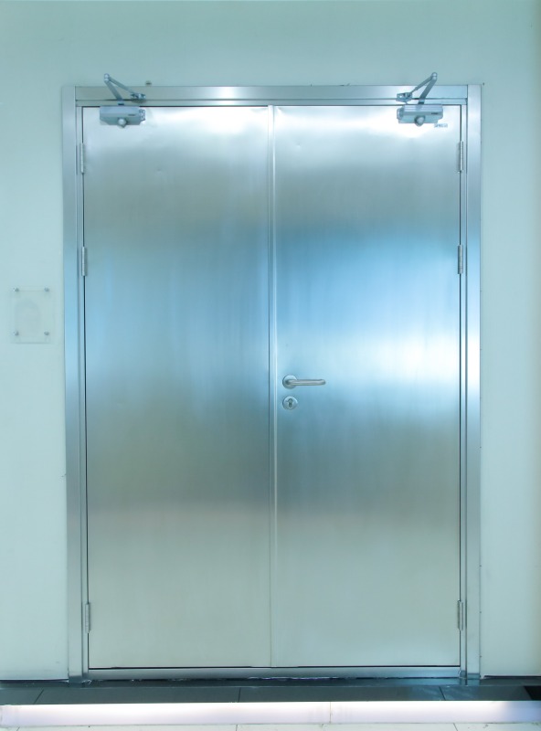 Stainless steel UL Listed 2 Hours fire rated door double fireproof sus304 door