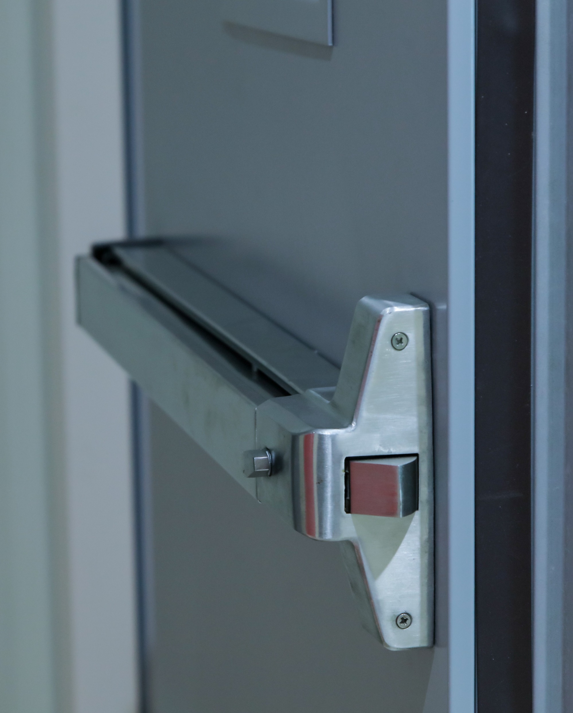 Fire rated exit door steel double fireproof door with panci bar & trim