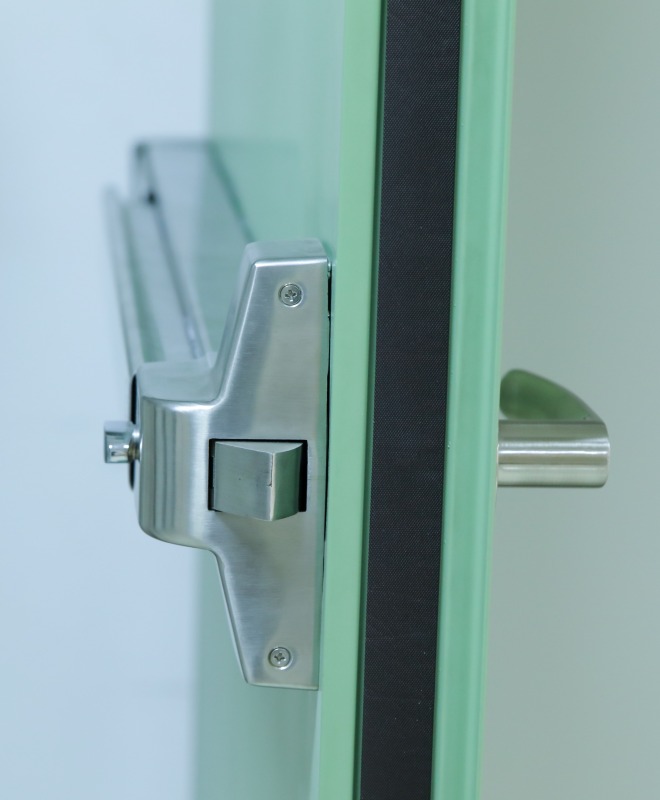 Fire rated exit door steel double fireproof door with panci bar & trim