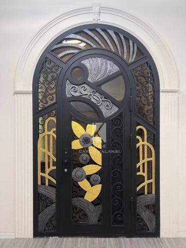 Wrought iron arch doors exterior iron door designs house wrought iron front door