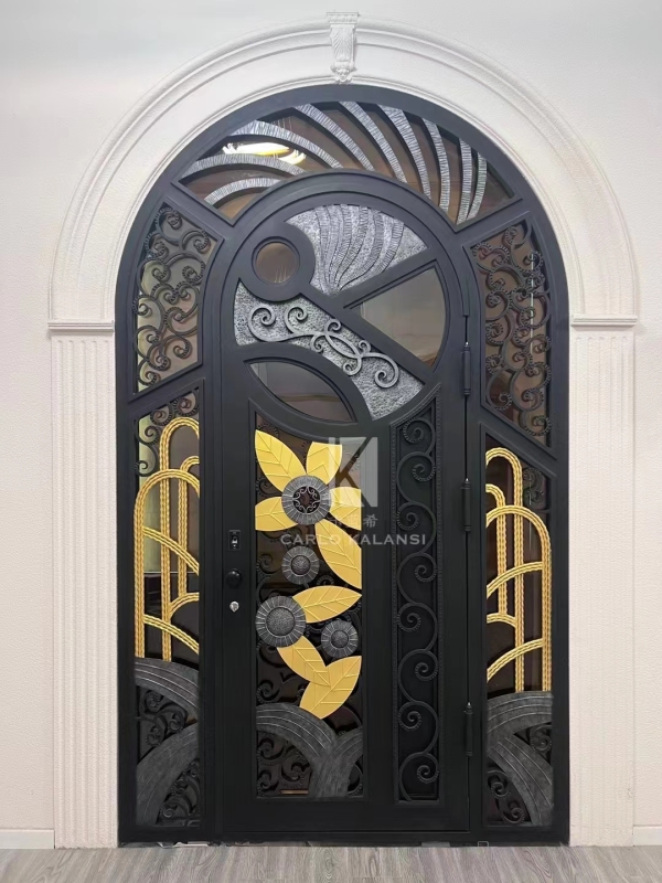 Wrought iron arch doors exterior iron door designs house wrought iron front door