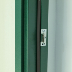 UL Certificated fire rated steel door with panic bar and trim 120 Minutes fireproof door