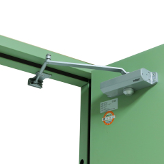 UL Certificated Fire rated emergency exit door steel double fireproof door with panic bar & trim