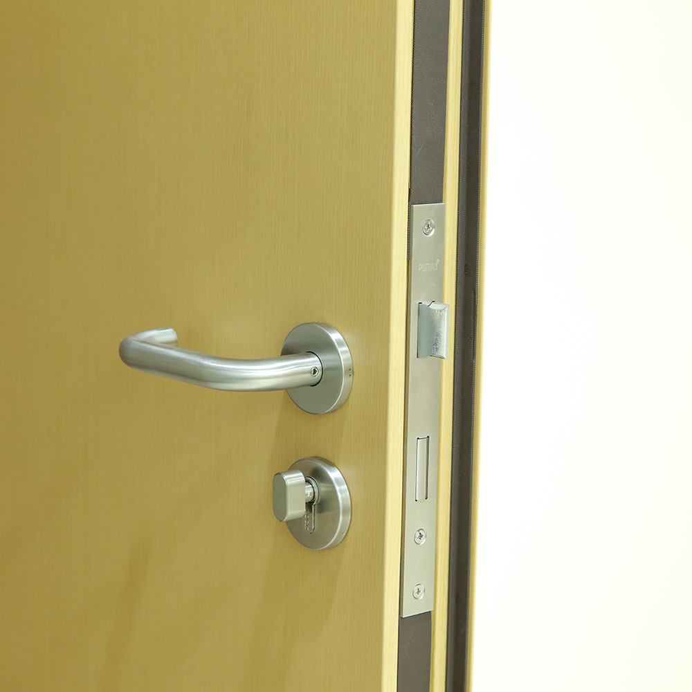 wood look custome fire proof metal door fire rated steel door for hotel