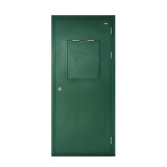 UL Certificated fire rated steel door with panic bar and trim 120 Minutes fireproof door