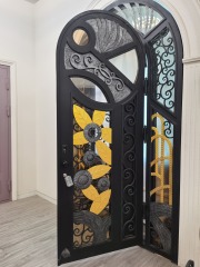 Wrought iron arch doors exterior iron door designs house wrought iron front door