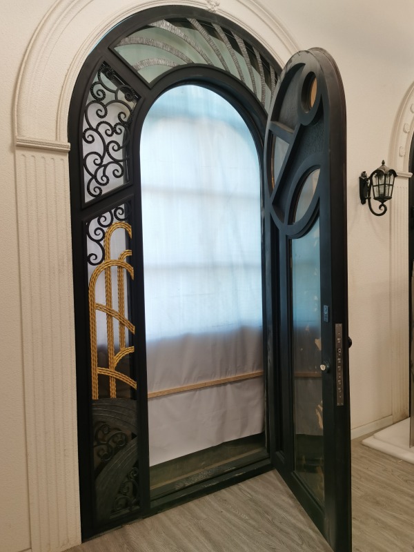 Wrought iron arch doors exterior iron door designs house wrought iron front door