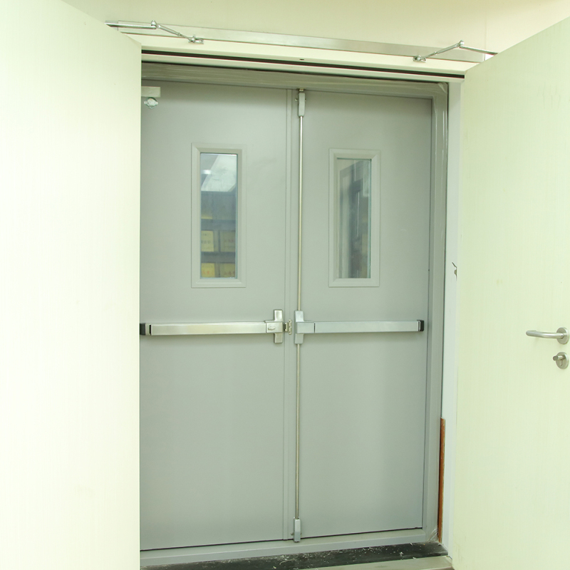 America standard ul approve Commercial building hotel metal fire proof door entrance steel fire doors