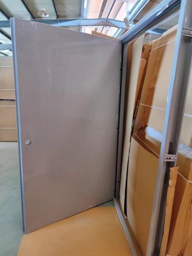 Hospital Project Certificated Emergency Fire Exit Fireproof Door Steel Resisting Fire Rated Door With Vision Panel