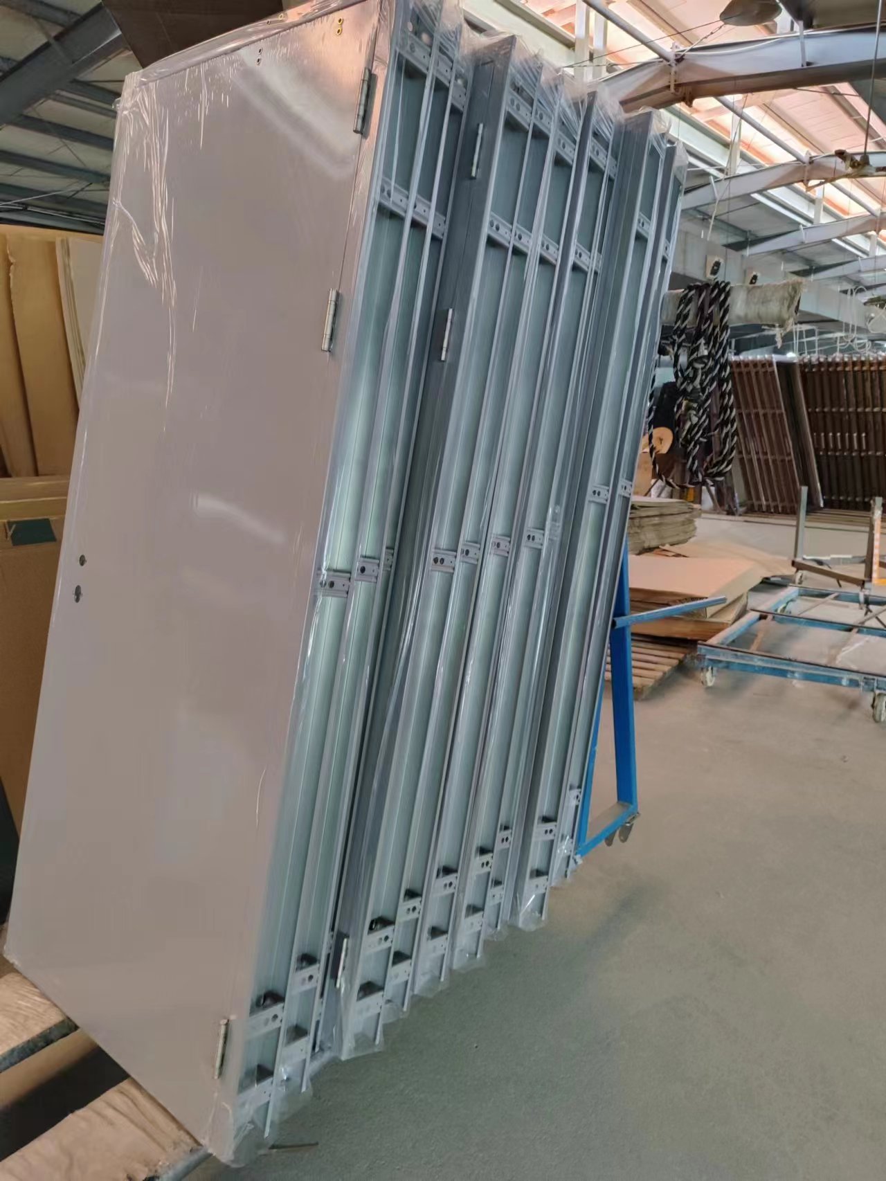 Hospital Project Certificated Emergency Fire Exit Fireproof Door Steel Resisting Fire Rated Door With Vision Panel