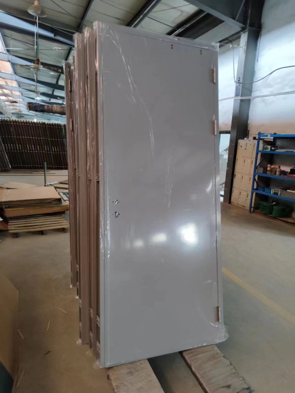 Hospital Project Certificated Emergency Fire Exit Fireproof Door Steel Resisting Fire Rated Door With Vision Panel