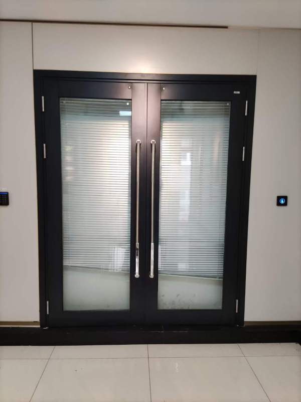 Project Manufacturer Custom Double Steel Fire Rated Steel Door With Glass