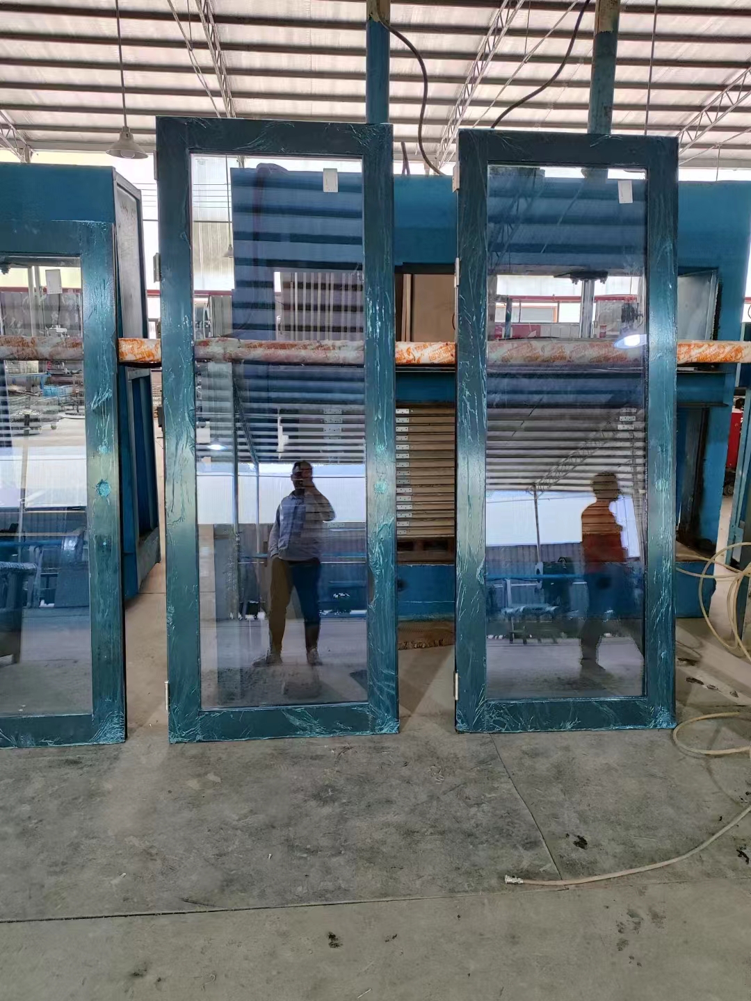 Project Manufacturer Custom Double Steel Fire Rated Steel Door With Glass