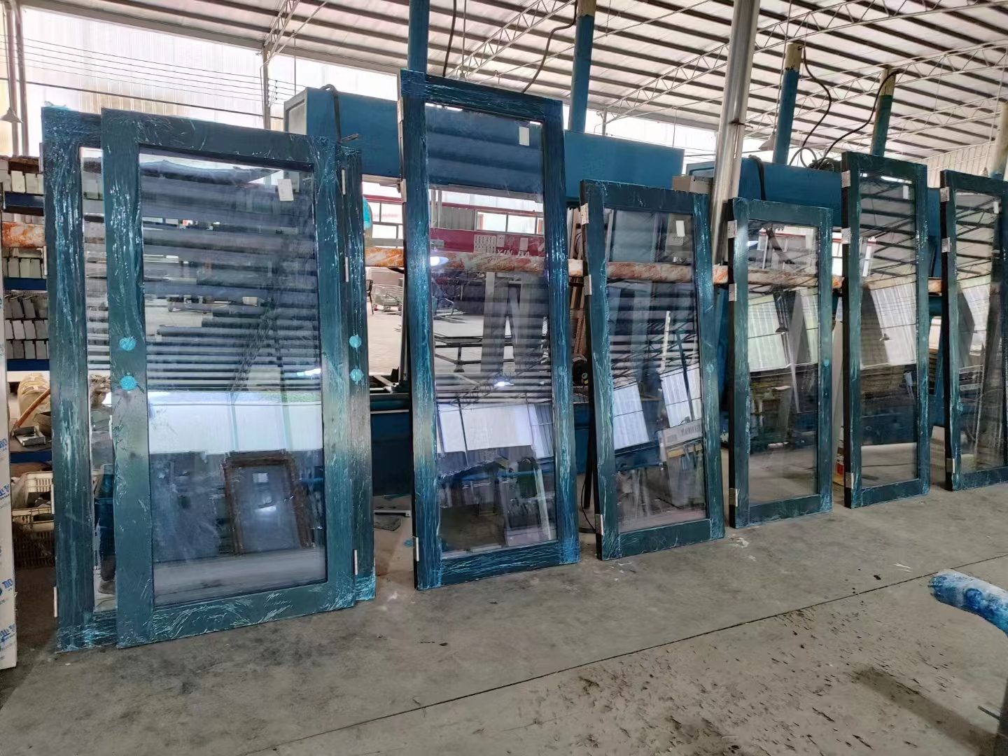 Project Manufacturer Custom Double Steel Fire Rated Steel Door With Glass