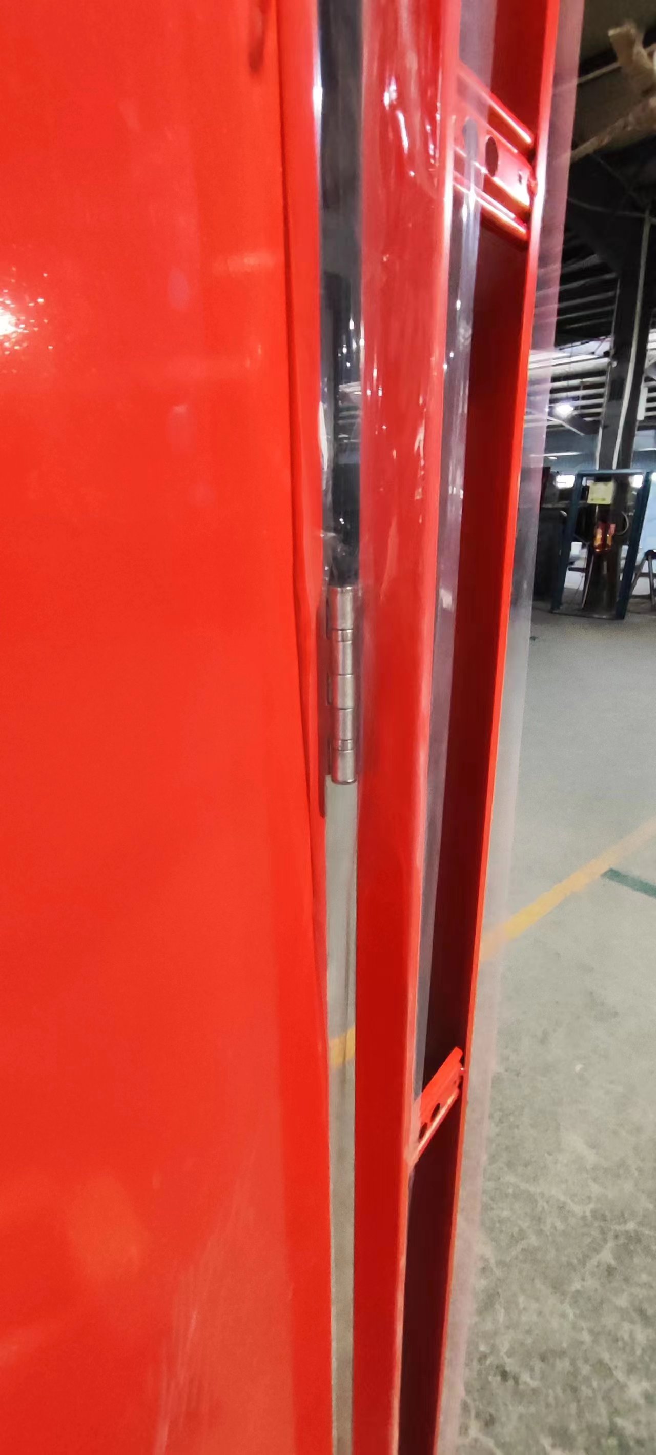 custom anti-fire steel door with fireproof glass insert