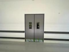 Swing both inward&outward steel door with floor hinge