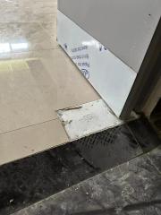 Swing both inward&outward steel door with floor hinge