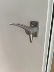 Acoustic 45dB flush metal door rubber sealed STC45 soundproof steel door