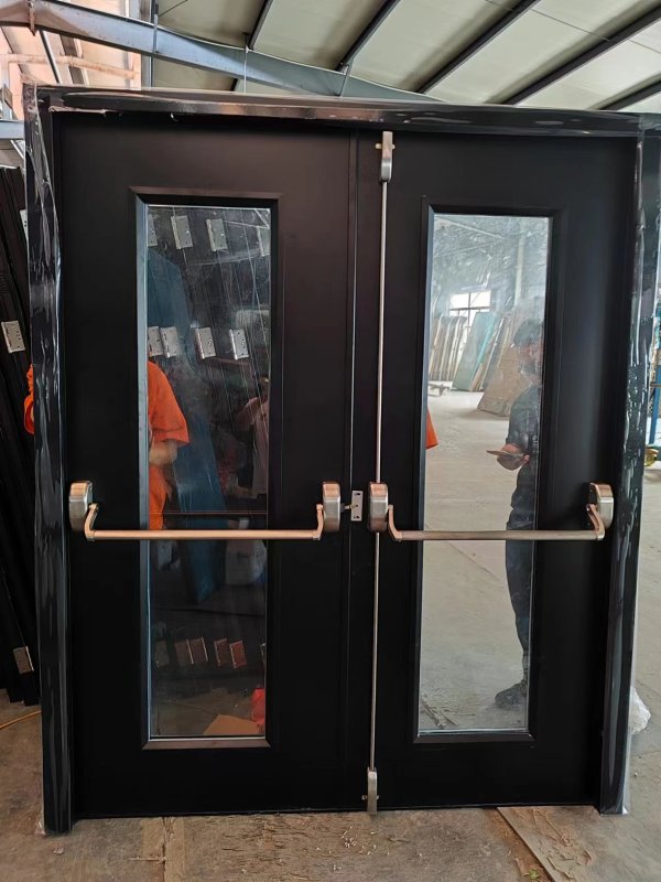 American Standard Emergency Double Steel Fire Rated Door With UL Panic Bar