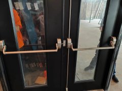 American Standard Emergency Double Steel Fire Rated Door With UL Panic Bar