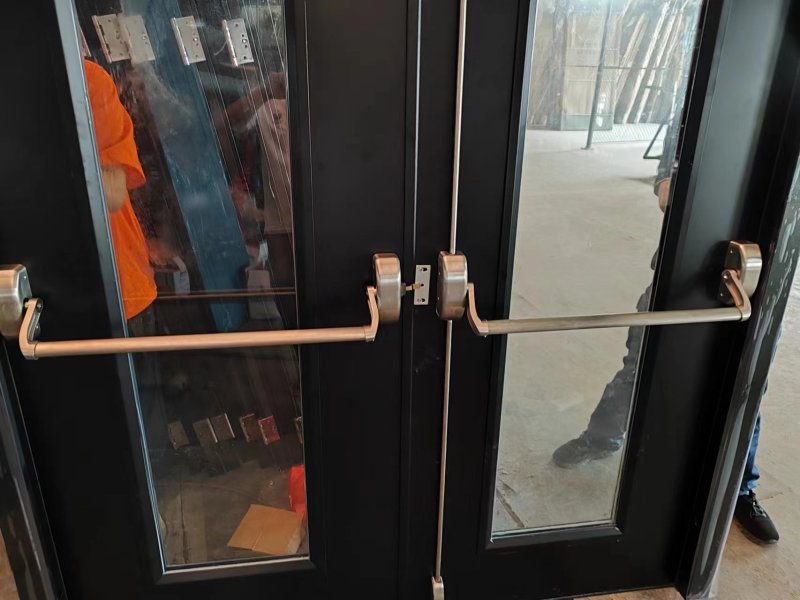 American Standard Emergency Double Steel Fire Rated Door With UL Panic Bar