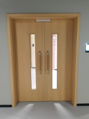 Commercial Automatic Double Swing open steel door for hospital