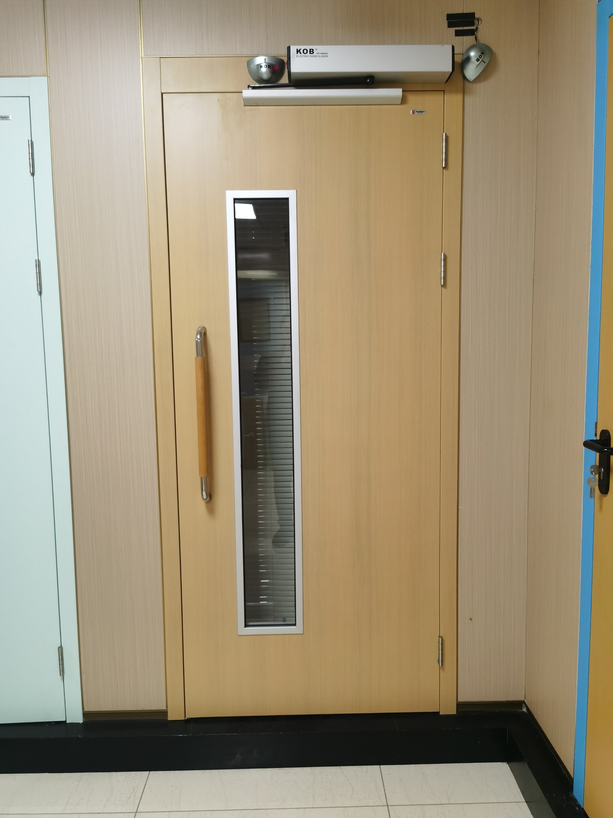 Commercial Automatic Double Swing open steel door for hospital