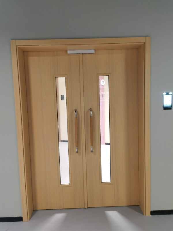 Commercial Automatic Double Swing open steel door for hospital