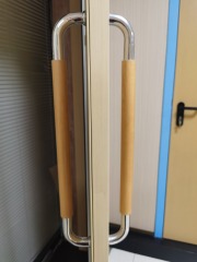 Commercial Automatic Double Swing open steel door for hospital