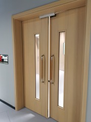 Commercial Automatic Double Swing open steel door for hospital
