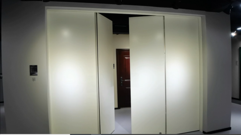 Automatic Folding Fire Rated Steel Doors Oversize Fireproof Metal Foldable Doors