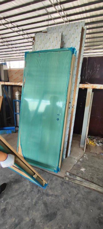 Anti x-ray proof 2mmpb / 3mmpb swing open lead lined door with wooden look surface for hospital