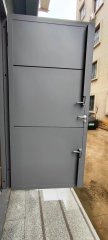 UL 120 Minutes oversize fire rated steel door with pedestrian door inserted