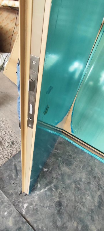 Anti x-ray proof 2mmpb / 3mmpb swing open lead lined door with wooden look surface for hospital