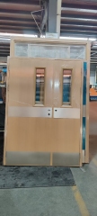 Fire resistant steel door with S.S kick plate and armored plate for commercial