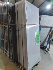 Knock down metal frame together with door panel for better container loading volumn