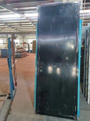 Knock down metal frame together with door panel for better container loading volumn