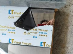 Rock board style UL fire rated steel doors with KD frame and mirror S.S plate & kick plate