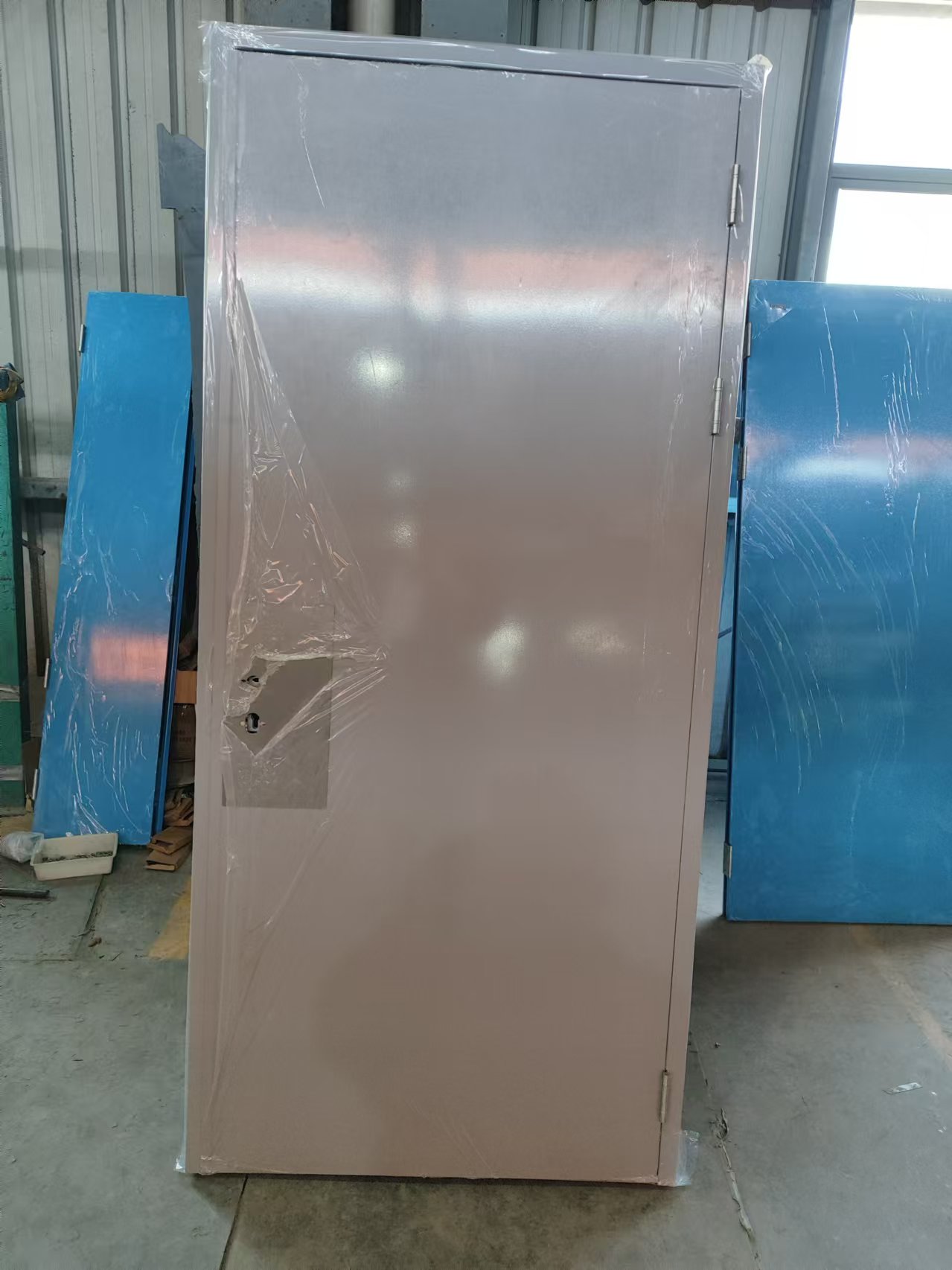 UL/Wh Approve Container Metal Fire Rated Doors with Panic Bar Fire Proof Door
