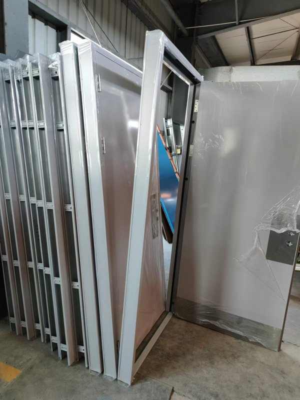 UL/Wh Approve Container Metal Fire Rated Doors with Panic Bar Fire Proof Door